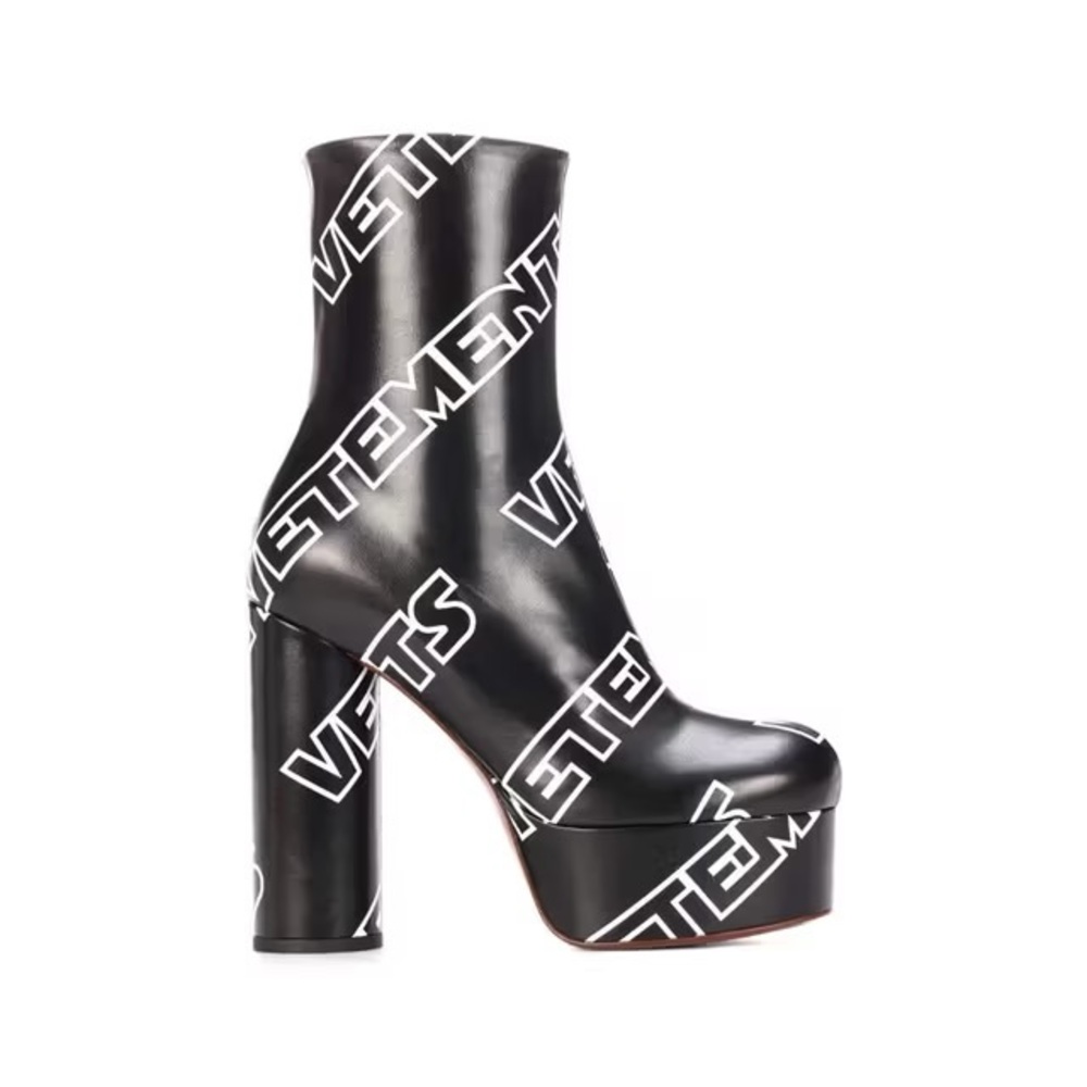 Vetements Black Platform Boots